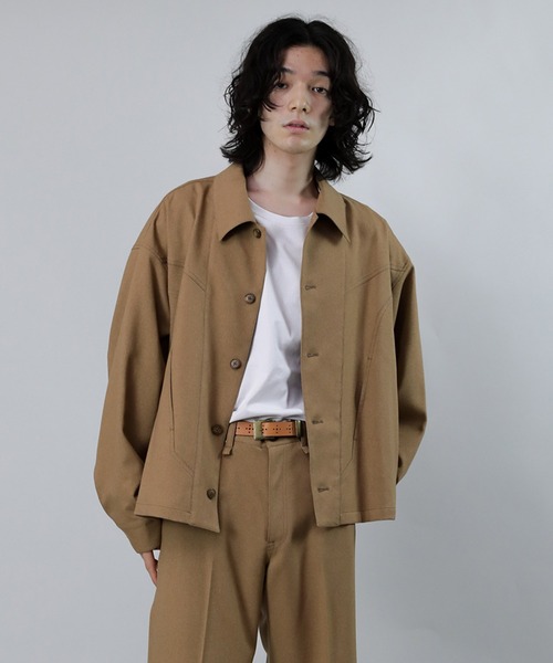 Iroquois(イロコイ)の「CLASSICAL PE SERGE JK【セットアップ対応】(ブルゾン・メンズ・ブラック/ベージュ/グリーン・1/2/3)」の5枚目の写真