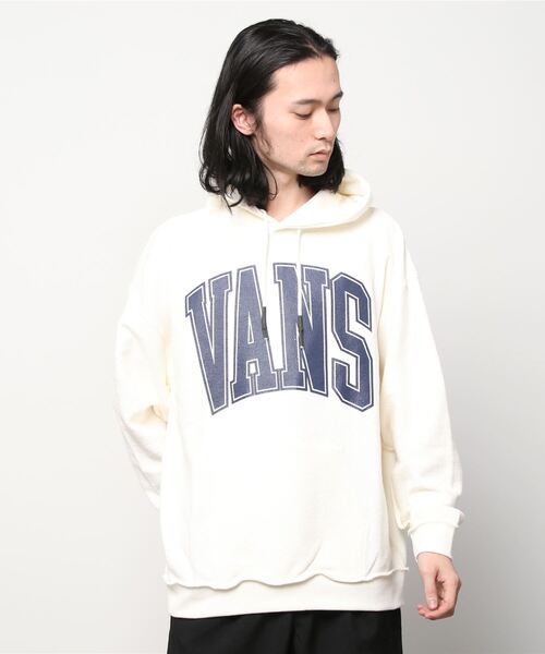 VANS(バンズ)の「【ムラサキスポーツ別注】VANS/バンズ カレッジロゴパーカー オーバーサイズ/リバーシブル 無地パーカー/裏毛 ロゴプリント/プルオーバーフーディ 122R1030323(パーカー・メンズ・ホワイト/ブラック/グレー・M/L/XL/XXL)」の15枚目の写真