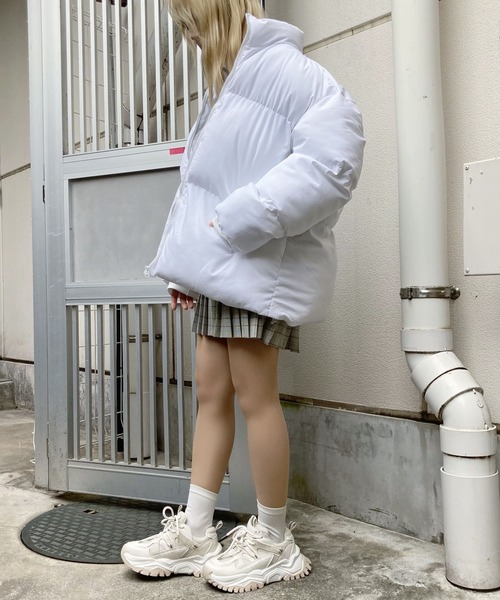 Figments（フィグメンツ）の「パファージャケット（ダウンジャケット/コート・レディース・オフホワイト/ブラック・FREE）」の14枚目の写真