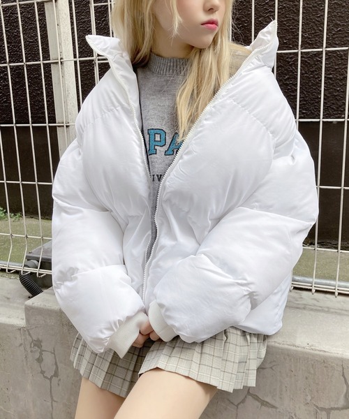 Figments（フィグメンツ）の「パファージャケット（ダウンジャケット/コート・レディース・オフホワイト/ブラック・FREE）」の15枚目の写真