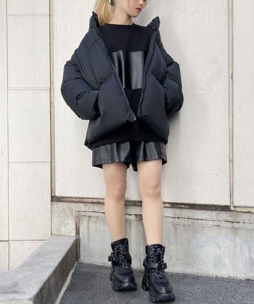 Figments（フィグメンツ）の「パファージャケット（ダウンジャケット/コート・レディース・オフホワイト/ブラック・FREE）」の16枚目の写真