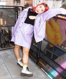 PUNYUS | フェィクレザーミニスカート(スカート)