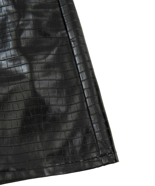 PUNYUS（プニュズ）の「フェィクレザーミニスカート（スカート・レディース・ブラック/ライトパープル・1/3/4/2）」の10枚目の写真