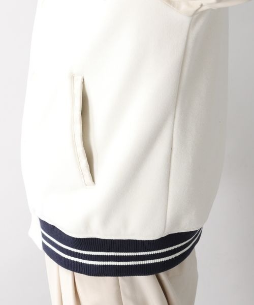 RAGEBLUE（レイジブルー）の「YALEコラボ/カレッジビッグスタジャン/260271（スタジャン・メンズ・パープル/オフホワイト・MEDIUM/LARGE）」の17枚目の写真