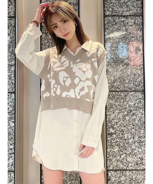 GYDA（ジェイダ）の「SIMPLE LOOSE シャツ（シャツ/ブラウス・レディース・オフホワイト/アイボリー・FREE）」の10枚目の写真