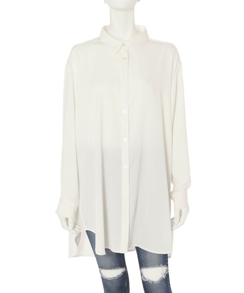 GYDA（ジェイダ）の「SIMPLE LOOSE シャツ（シャツ/ブラウス・レディース・オフホワイト/アイボリー・FREE）」の14枚目の写真