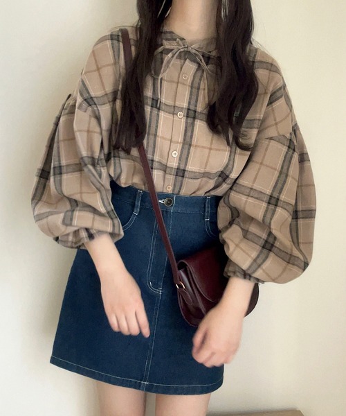 Cham.（チャム）の「細見え膝丈デニムスカート（デニムスカート）」 - WEAR