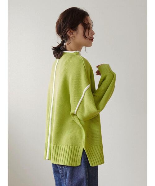 Petit fleur(プチフルール)の「・Petit Fleur ハイショクステッチニット*(ニット/セーター・レディース・オフホワイト/ピンク/グリーン/グリーン系その他3・FREE)」の13枚目の写真