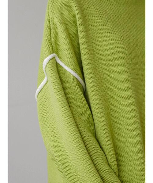 Petit fleur(プチフルール)の「・Petit Fleur ハイショクステッチニット*(ニット/セーター・レディース・オフホワイト/ピンク/グリーン/グリーン系その他3・FREE)」の15枚目の写真