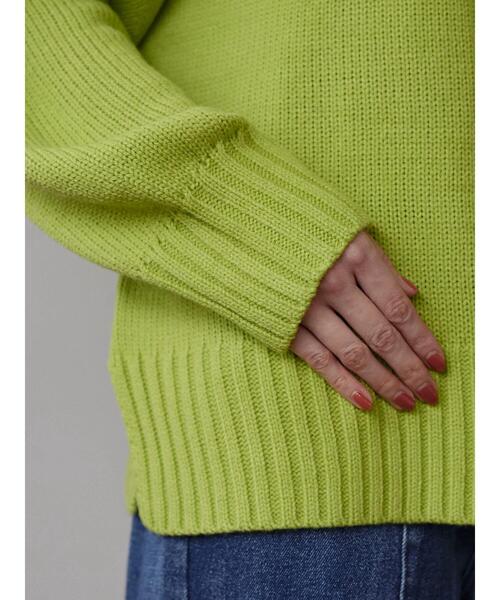 Petit fleur(プチフルール)の「・Petit Fleur ハイショクステッチニット*(ニット/セーター・レディース・オフホワイト/ピンク/グリーン/グリーン系その他3・FREE)」の16枚目の写真