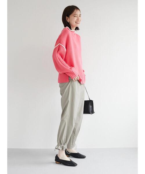 Petit fleur(プチフルール)の「・Petit Fleur ハイショクステッチニット*(ニット/セーター・レディース・オフホワイト/ピンク/グリーン/グリーン系その他3・FREE)」の21枚目の写真