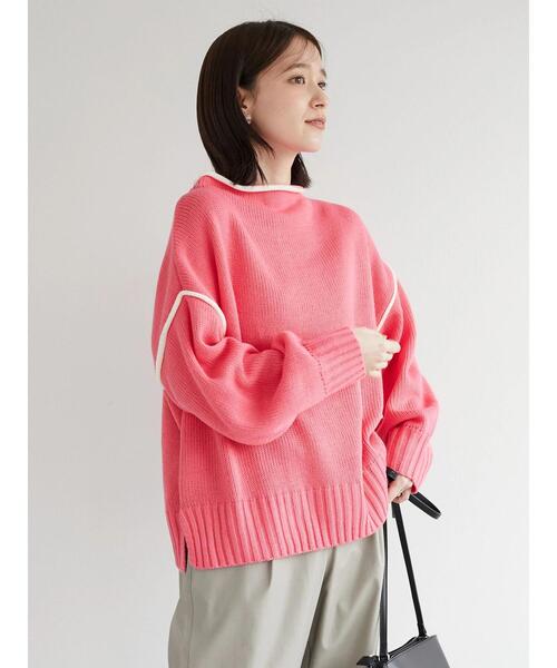 Petit fleur(プチフルール)の「・Petit Fleur ハイショクステッチニット*(ニット/セーター・レディース・オフホワイト/ピンク/グリーン/グリーン系その他3・FREE)」の22枚目の写真