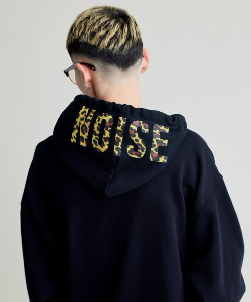 NOISE MAKER（ノイズメーカー）の「フードロゴプリントパーカー（パーカー・メンズ・ホワイト/ブラック・MEDIUM/LARGE/X-LARGE）」の11枚目の写真