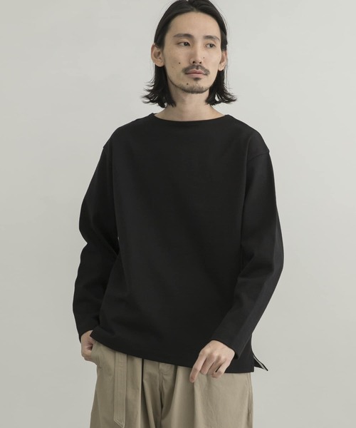 WORK NOT WORK URBAN RESEARCH（ワークノットワークアーバンリサーチ）の「WORK NOT WORK　Basque Shirt（Tシャツ/カットソー・メンズ・グレー系その他/ベージュ系その他/ブラック・X-LARGE/MEDIUM/LARGE/SMALL）」の2枚目の写真