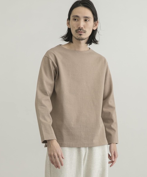 WORK NOT WORK URBAN RESEARCH（ワークノットワークアーバンリサーチ）の「WORK NOT WORK　Basque Shirt（Tシャツ/カットソー・メンズ・グレー系その他/ベージュ系その他/ブラック・X-LARGE/MEDIUM/LARGE/SMALL）」の5枚目の写真