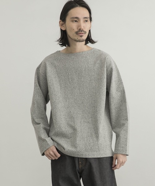 WORK NOT WORK URBAN RESEARCH（ワークノットワークアーバンリサーチ）の「WORK NOT WORK　Basque Shirt（Tシャツ/カットソー・メンズ・グレー系その他/ベージュ系その他/ブラック・X-LARGE/MEDIUM/LARGE/SMALL）」の8枚目の写真