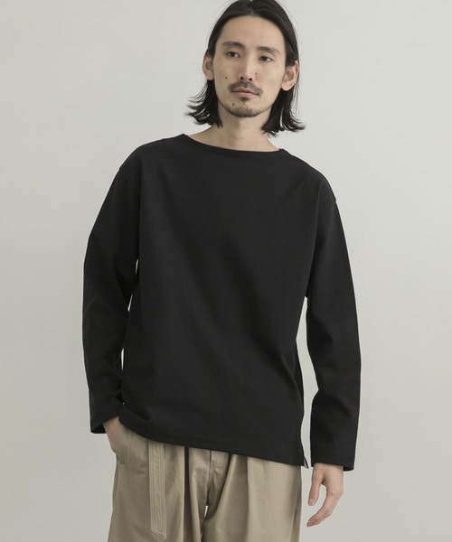 WORK NOT WORK URBAN RESEARCH（ワークノットワークアーバンリサーチ）の「WORK NOT WORK　Basque Shirt（Tシャツ/カットソー・メンズ・グレー系その他/ベージュ系その他/ブラック・X-LARGE/MEDIUM/LARGE/SMALL）」の11枚目の写真