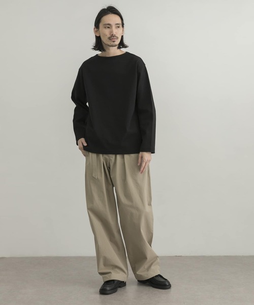 WORK NOT WORK URBAN RESEARCH（ワークノットワークアーバンリサーチ）の「WORK NOT WORK　Basque Shirt（Tシャツ/カットソー・メンズ・グレー系その他/ベージュ系その他/ブラック・X-LARGE/MEDIUM/LARGE/SMALL）」の12枚目の写真