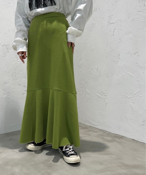 apres jour mignon(アプレジュールミニョン)の「スウェットマーメイドスカート【ZOZOTOWN限定アイテム】(スカート・レディース・グリーン/ブラック/ナチュラル・SMALL/MEDIUM/X-LARGE)」の20枚目の写真