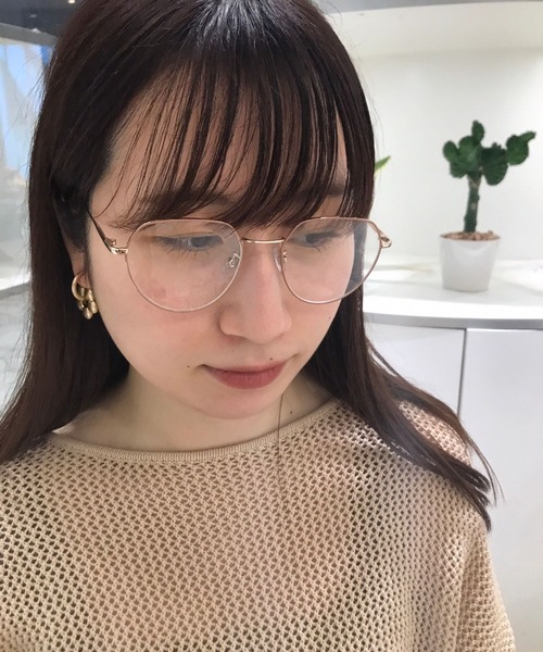 Me%（ミィパーセント）の「コーナーポイントエポメガネ（メガネ・レディース・グレー系その他/イエロー系その他・FREE）」の2枚目の写真