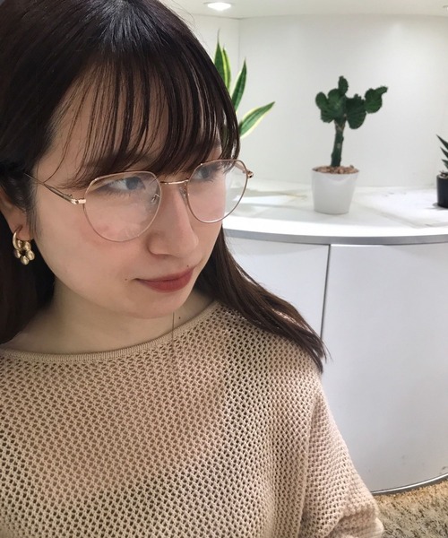 Me%（ミィパーセント）の「コーナーポイントエポメガネ（メガネ・レディース・グレー系その他/イエロー系その他・FREE）」の8枚目の写真