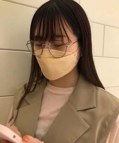 Me%（ミィパーセント）の「コーナーポイントエポメガネ（メガネ・レディース・グレー系その他/イエロー系その他・FREE）」の5枚目の写真