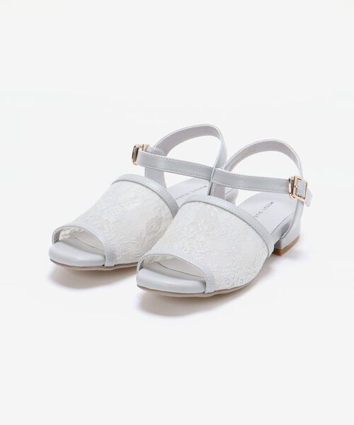 MAJESTIC LEGON（マジェスティックレゴン）の「スクエアシアーサンダル（サンダル・レディース・ブラック/アイボリー/ライトグレー・SMALL/LARGE/X-LARGE/MEDIUM）」の6枚目の写真