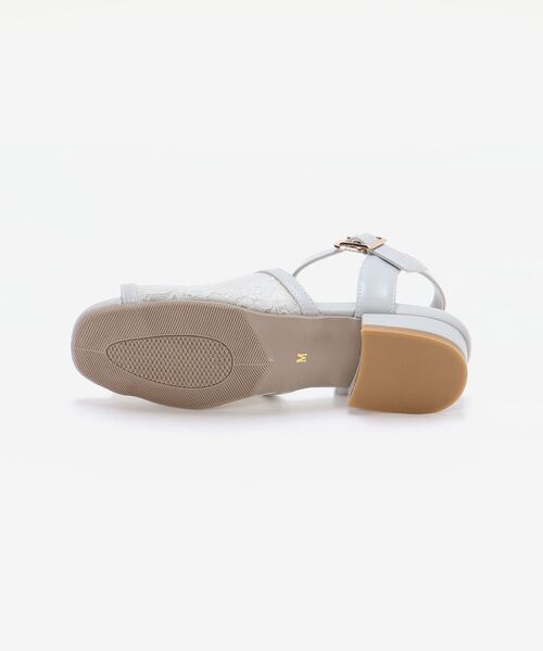 MAJESTIC LEGON（マジェスティックレゴン）の「スクエアシアーサンダル（サンダル・レディース・ブラック/アイボリー/ライトグレー・SMALL/LARGE/X-LARGE/MEDIUM）」の10枚目の写真