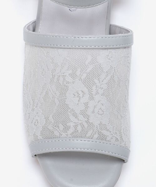 MAJESTIC LEGON（マジェスティックレゴン）の「スクエアシアーサンダル（サンダル・レディース・ブラック/アイボリー/ライトグレー・SMALL/LARGE/X-LARGE/MEDIUM）」の11枚目の写真