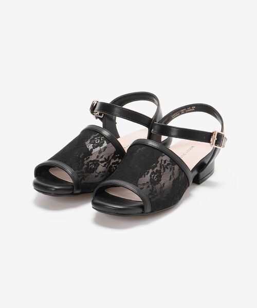 MAJESTIC LEGON（マジェスティックレゴン）の「スクエアシアーサンダル（サンダル・レディース・ブラック/アイボリー/ライトグレー・SMALL/LARGE/X-LARGE/MEDIUM）」の16枚目の写真