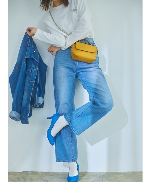 KOBE LETTUCE(コウベレタス)の「ビッグGジャン(デニムジャケット・レディース・ブルー/グレー/インディゴブルー・FREE)」の8枚目の写真