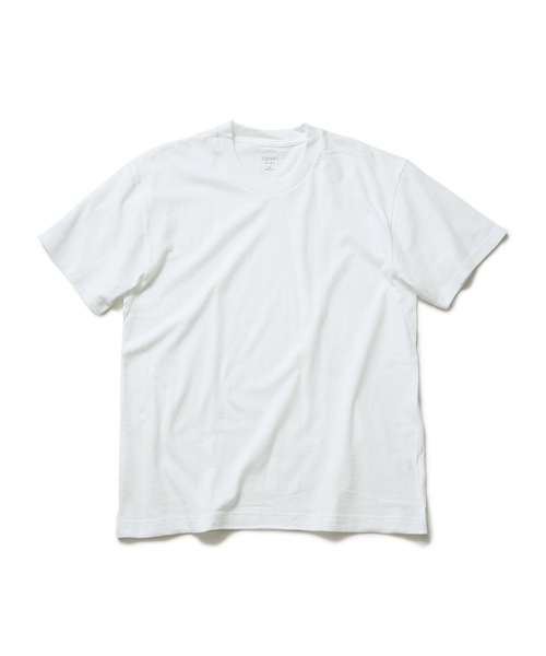 HANES(ヘインズ)の「【HANES/ヘインズ】UNIDIES リサイクルコットン使用 クルーネック半袖Tシャツ HW1-V300(Tシャツ/カットソー・レディース・ホワイト/ブラック/グリーン・FREE)」の2枚目の写真
