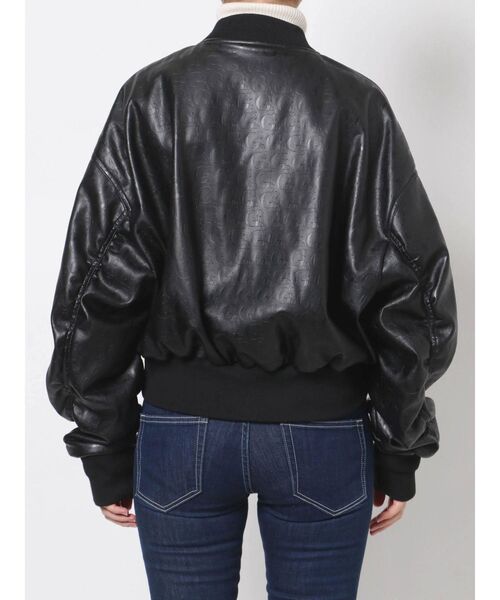 GYDA（ジェイダ）の「GYDA PATTERN ショートBZ（ブルゾン・レディース・ブラック/オフホワイト・FREE）」の14枚目の写真