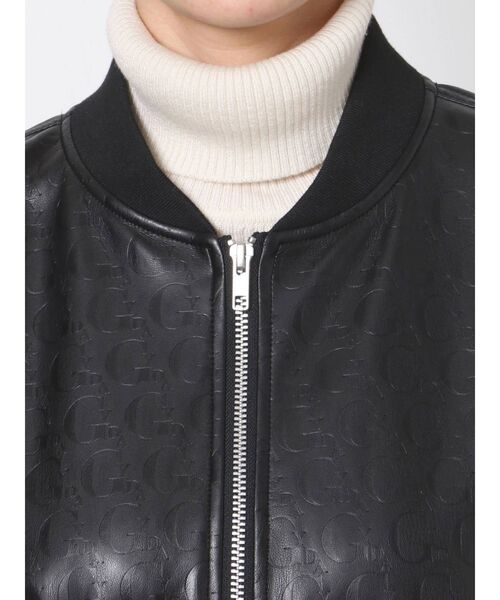 GYDA（ジェイダ）の「GYDA PATTERN ショートBZ（ブルゾン・レディース・ブラック/オフホワイト・FREE）」の15枚目の写真