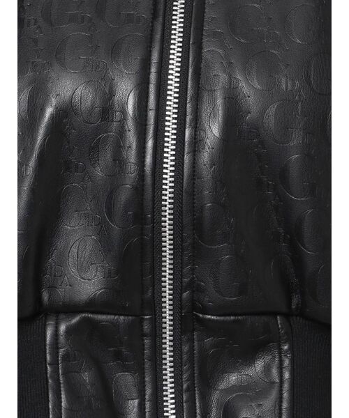 GYDA（ジェイダ）の「GYDA PATTERN ショートBZ（ブルゾン・レディース・ブラック/オフホワイト・FREE）」の21枚目の写真