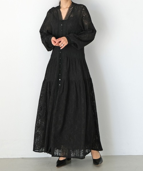 ワンピース Akte アクテ のワンピース ロングレースドレス を購入できます Akte ワンピース ドレス