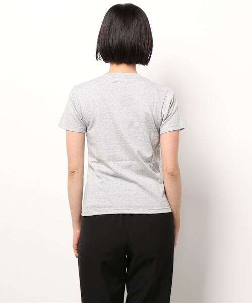 Loudmouth(ラウドマウス)の「LOUDMOUTH/ラウドマウス ゴルフウェア ブランドロゴ 5.6オンス ヘビーウェイト 半袖 Tシャツ(Tシャツ/カットソー・レディース・グレー/ブラック/ライトグリーン/ホワイト/ピンク・M/L/LL/S)」の7枚目の写真