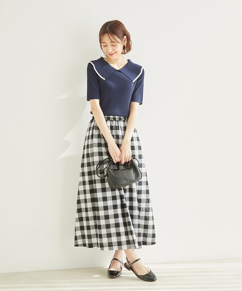 nest Robe ニット セーター ビッグカラー