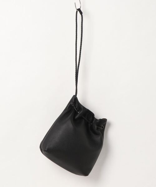 VitaFelice（ヴィータフェリーチェ）の「本革巾着ミニバッグ（ショルダーバッグ・レディース・ブラック/オフホワイト/ベージュ系その他・FREE）」の10枚目の写真