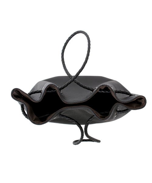 VitaFelice（ヴィータフェリーチェ）の「本革巾着ミニバッグ（ショルダーバッグ・レディース・ブラック/オフホワイト/ベージュ系その他・FREE）」の18枚目の写真