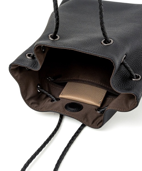 VitaFelice（ヴィータフェリーチェ）の「本革巾着ミニバッグ（ショルダーバッグ・レディース・ブラック/オフホワイト/ベージュ系その他・FREE）」の20枚目の写真