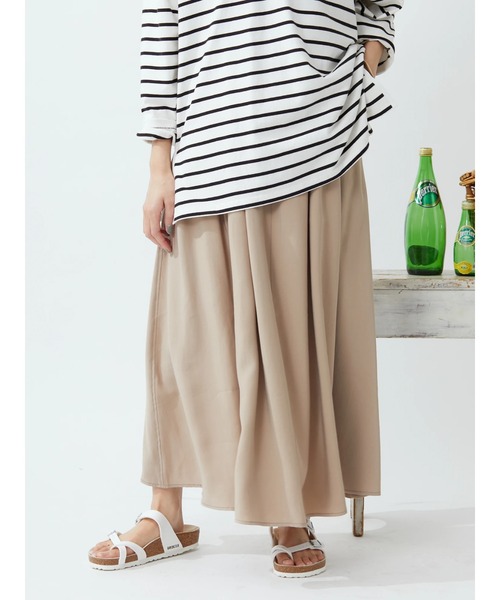CRAFT STANDARD BOUTIQUE(クラフトスタンダードブティック)の「アジャストベルトスカート *◆(スカート・レディース・ベージュ/グリーン・FREE)」の9枚目の写真
