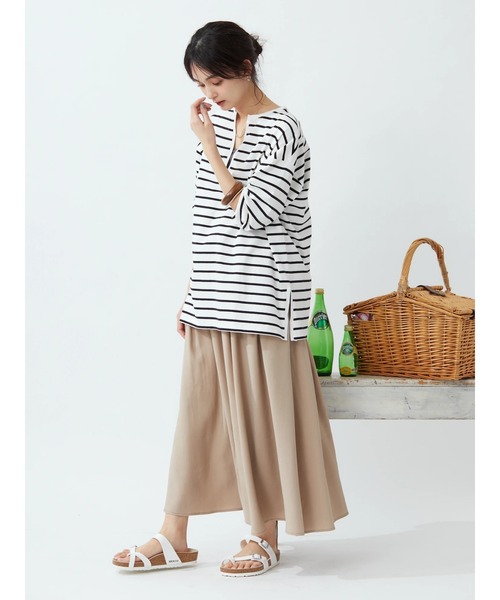 CRAFT STANDARD BOUTIQUE(クラフトスタンダードブティック)の「アジャストベルトスカート *◆(スカート・レディース・ベージュ/グリーン・FREE)」の22枚目の写真