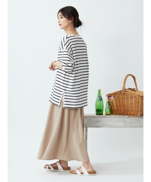 CRAFT STANDARD BOUTIQUE(クラフトスタンダードブティック)の「アジャストベルトスカート *◆(スカート・レディース・ベージュ/グリーン・FREE)」の6枚目の写真