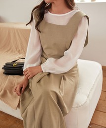 CHAN ME（チャンミ）の「ボックスプリーツジャンパースカート（ワンピース）」