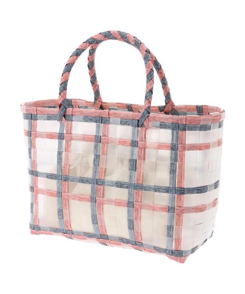 Green Parks(グリーンパークス)の「プラカゴバッグ 小(トートバッグ・レディース・ピンク/グリーン・FREE)」の11枚目の写真