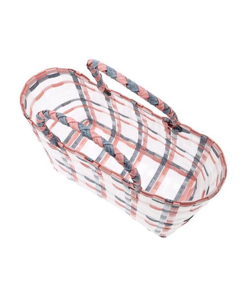 Green Parks(グリーンパークス)の「プラカゴバッグ 小(トートバッグ・レディース・ピンク/グリーン・FREE)」の6枚目の写真