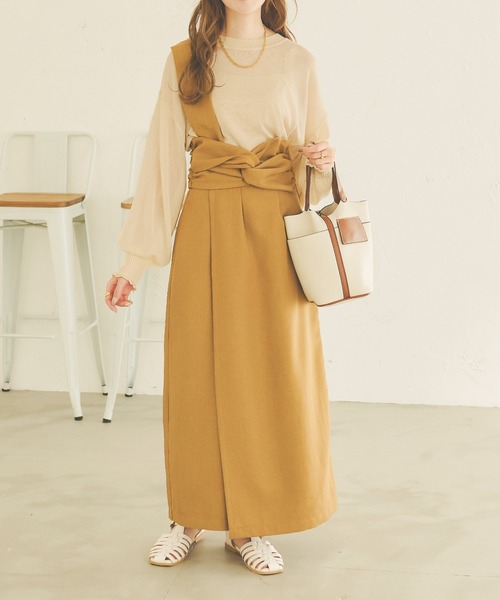 Ambre Neige(アンブルネージュ)の「シアークロップドニット/【WEB/EC限定商品】(ニット/セーター・レディース・ベージュ/ライトベージュ/アイボリー・FREE)」の18枚目の写真