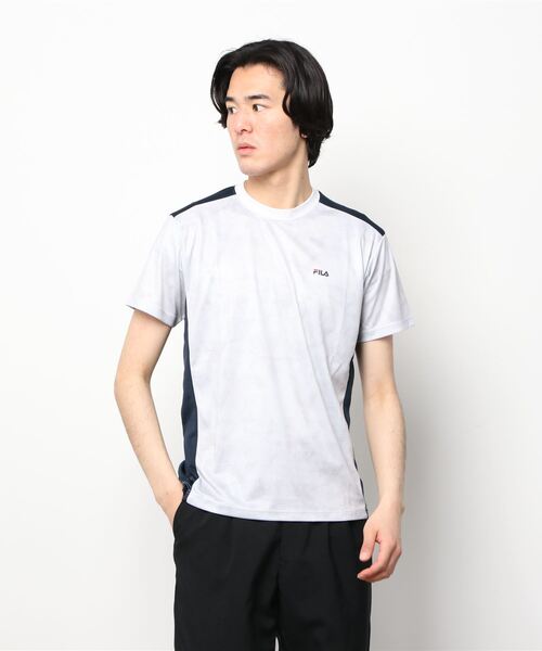 FILA（フィラ）の「フィラ FILA メッシュTシャツ（Tシャツ/カットソー・メンズ・ブラック/ネイビー/グレー・M/3L/S/L/LL）」の2枚目の写真