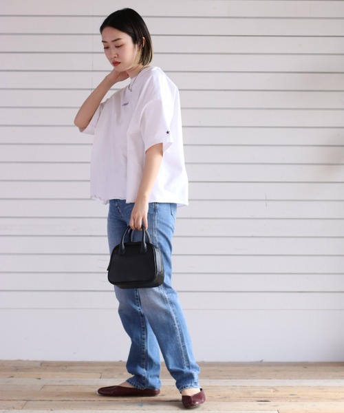 CONVERSE(コンバース)の「【CONVERSE ALLSTAR】ネオンカラーバックプリントTee(Tシャツ/カットソー・レディース・ホワイト/ブラック/ホワイト系その他/ブラック系その他・M)」の13枚目の写真